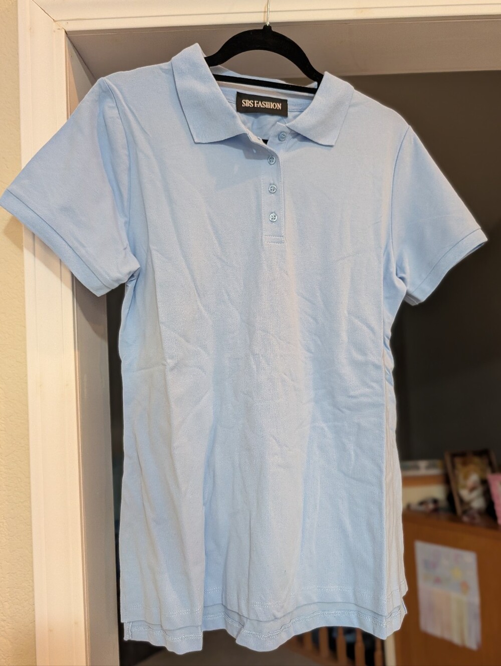 SBS Fashion Light Blue Unisex Polo Shirt
